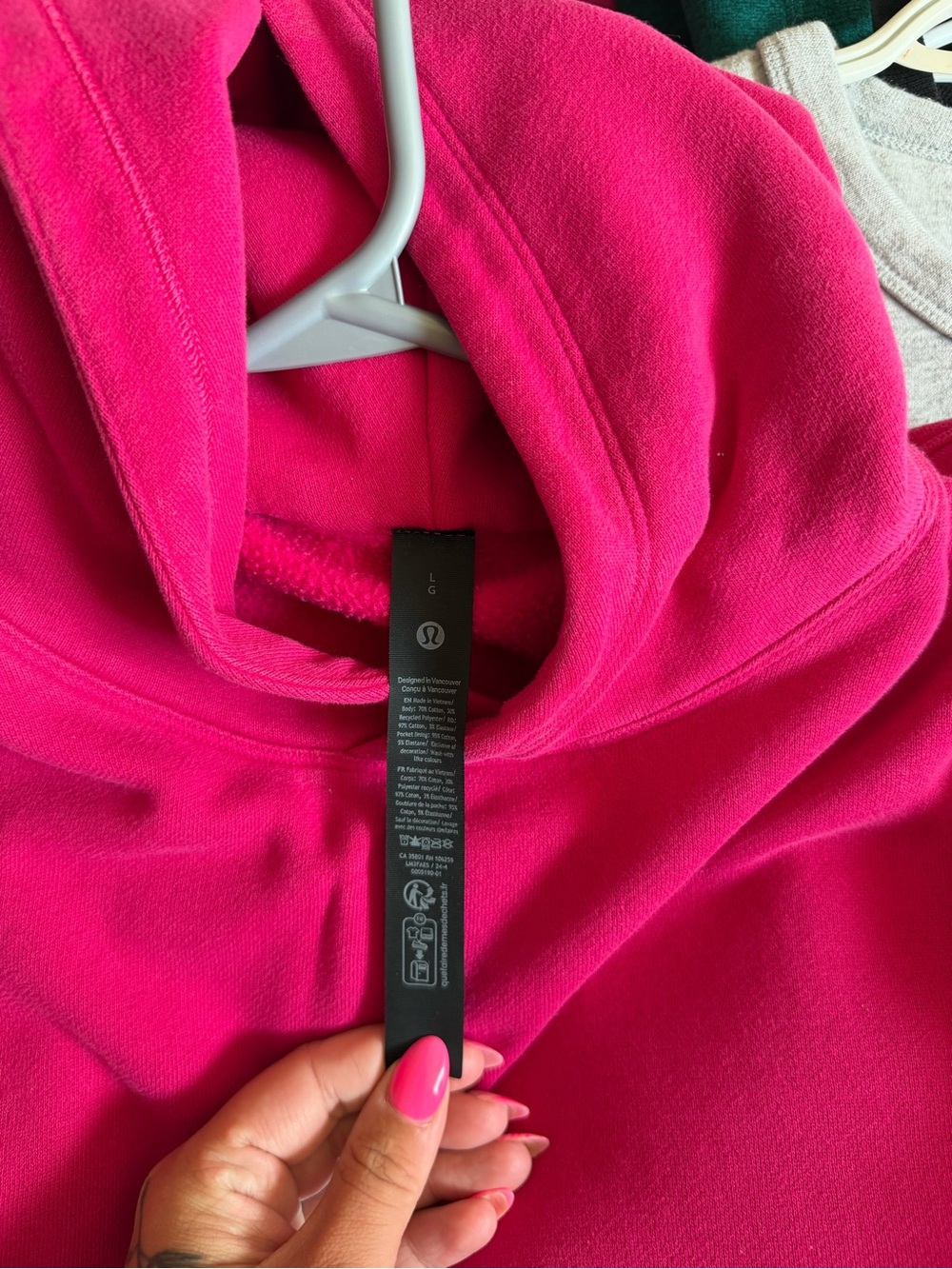 lululemon athletica Hot Pink Hoodie Sweater